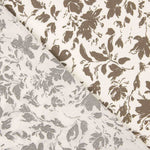 Popeline Bambou Floral Taupe - Ribes y Casals