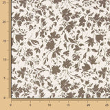 Popeline Bambou Floral Taupe - Ribes y Casals