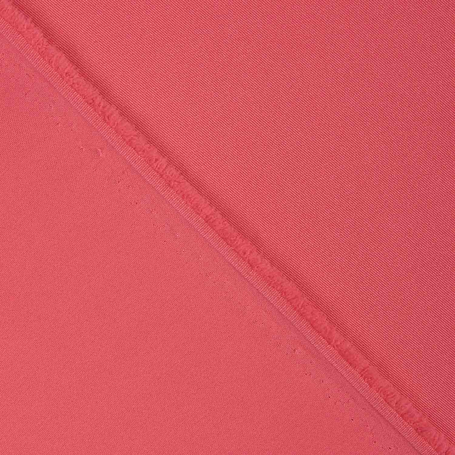 Gabardine élastique uni corail intense - Ribes y Casals