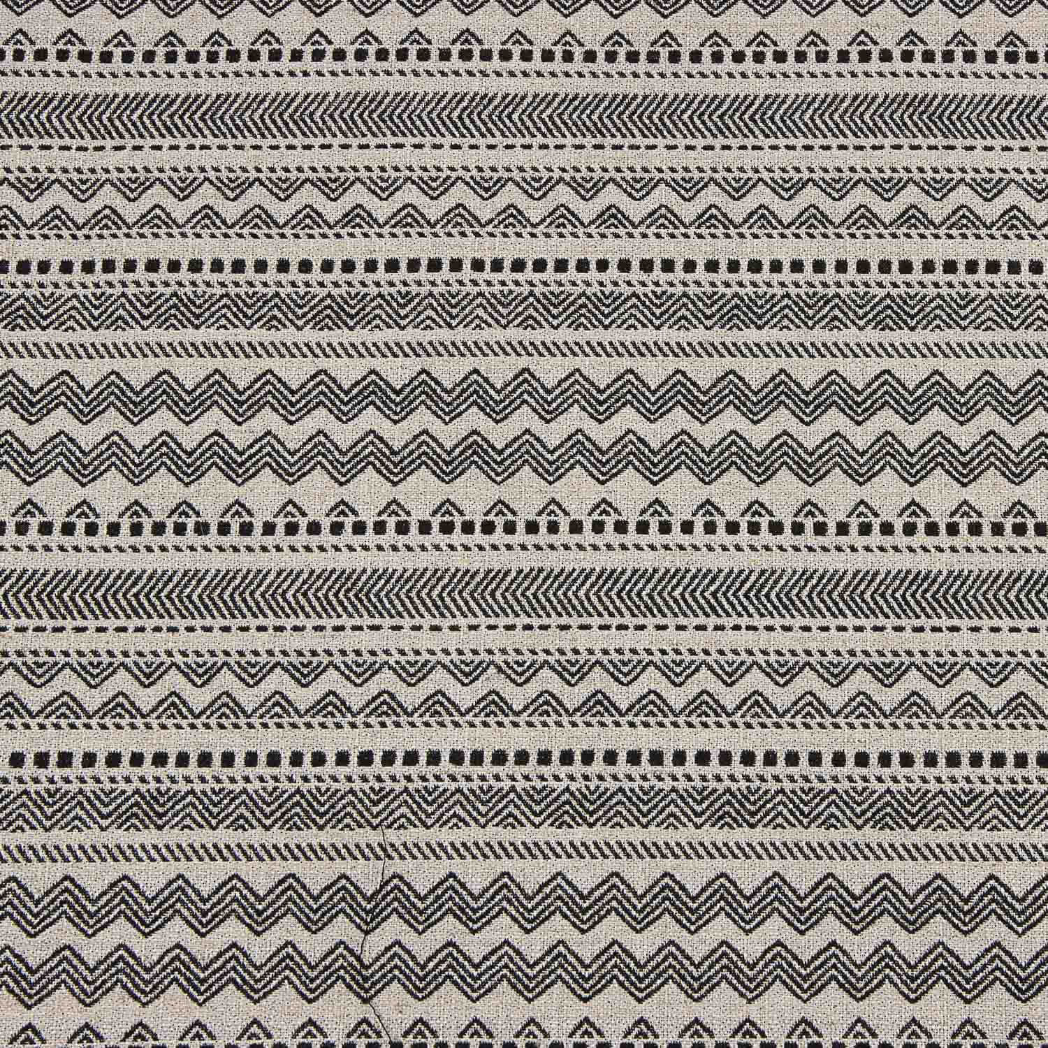 Toile Jacquard Tapisserie Ethnique Noir - Ribes y Casals