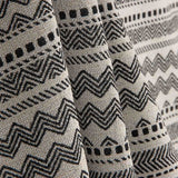 Toile Jacquard Tapisserie Ethnique Noir - Ribes y Casals