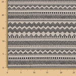 Toile Jacquard Tapisserie Ethnique Noir - Ribes y Casals