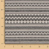 Toile Jacquard Tapisserie Ethnique Noir - Ribes y Casals