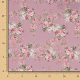 Viyela imprimée « Roses de Provence » rose - Ribes y Casals