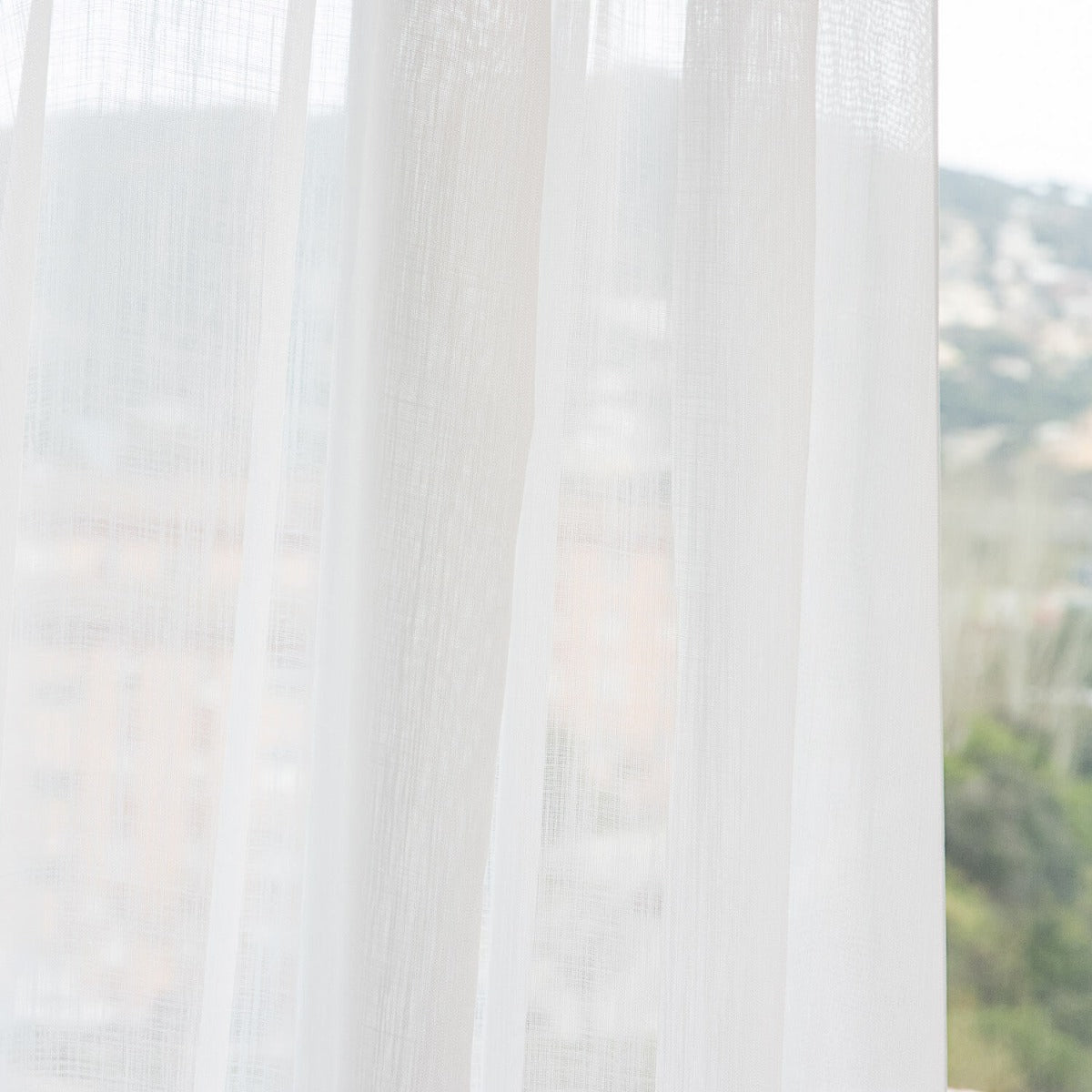 Voile étamine – longueur XXL blanc naturel - Ribes y Casals