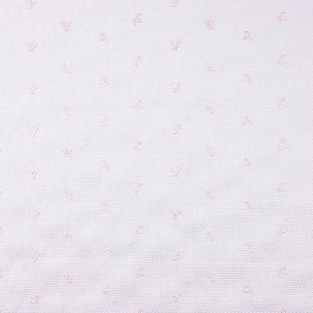 Piqué brodé rose bateau - Ribes y Casals