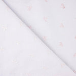 Piqué brodé rose bateau - Ribes y Casals