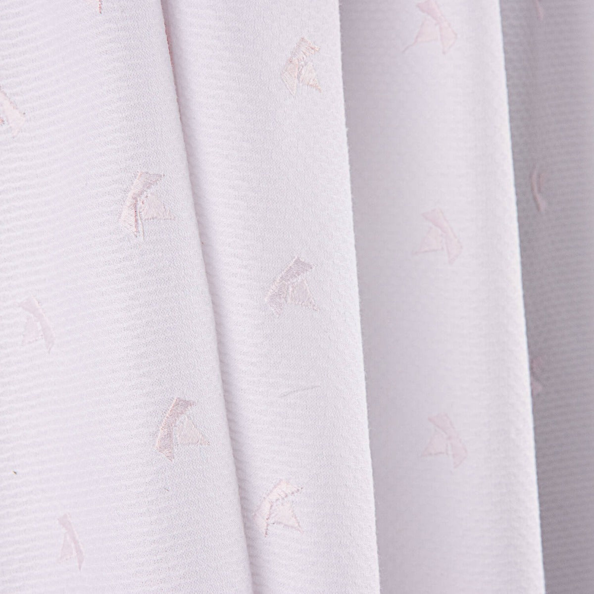 Piqué brodé rose bateau - Ribes y Casals