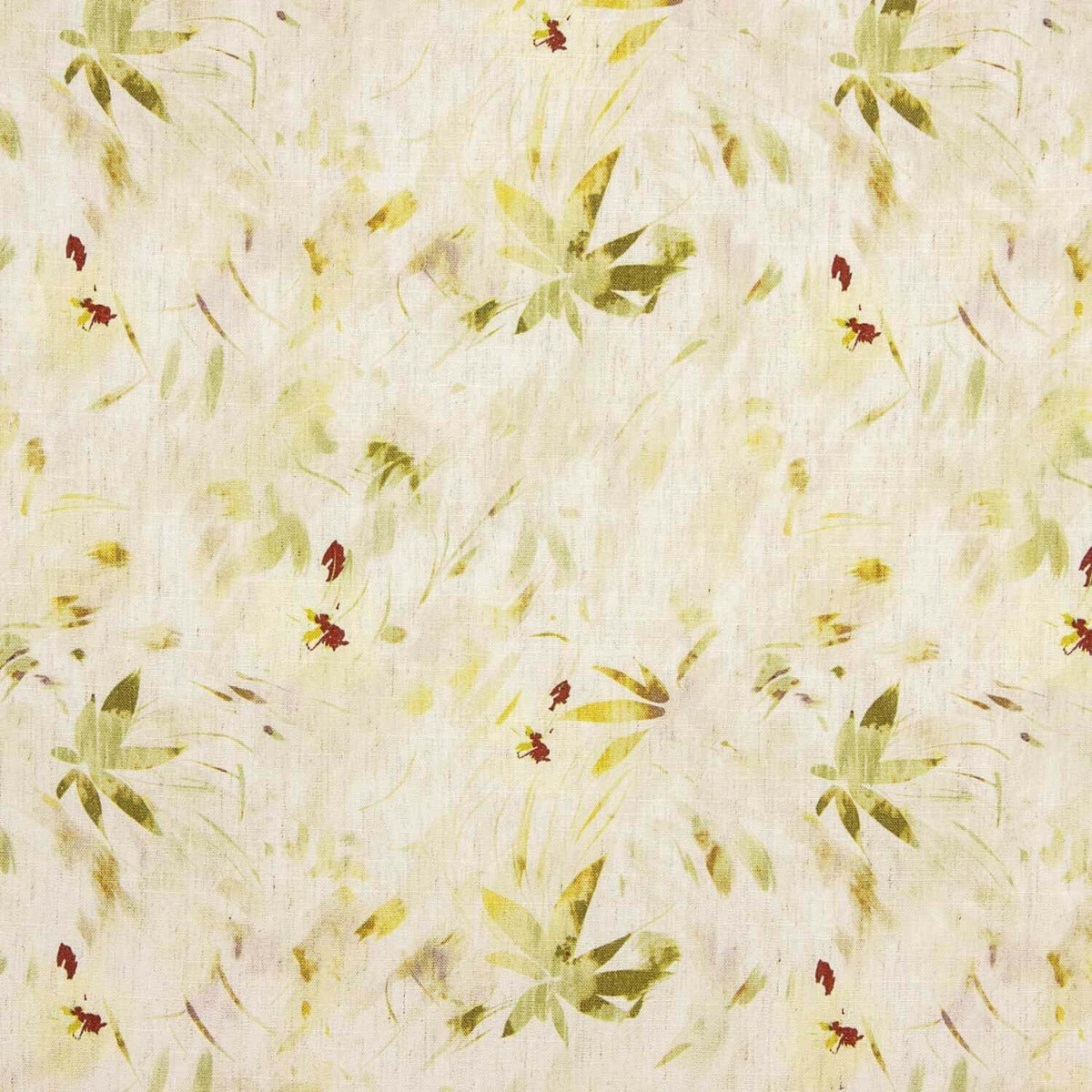 Lin viscose imprimé aquarelle naturel - Ribes y Casals