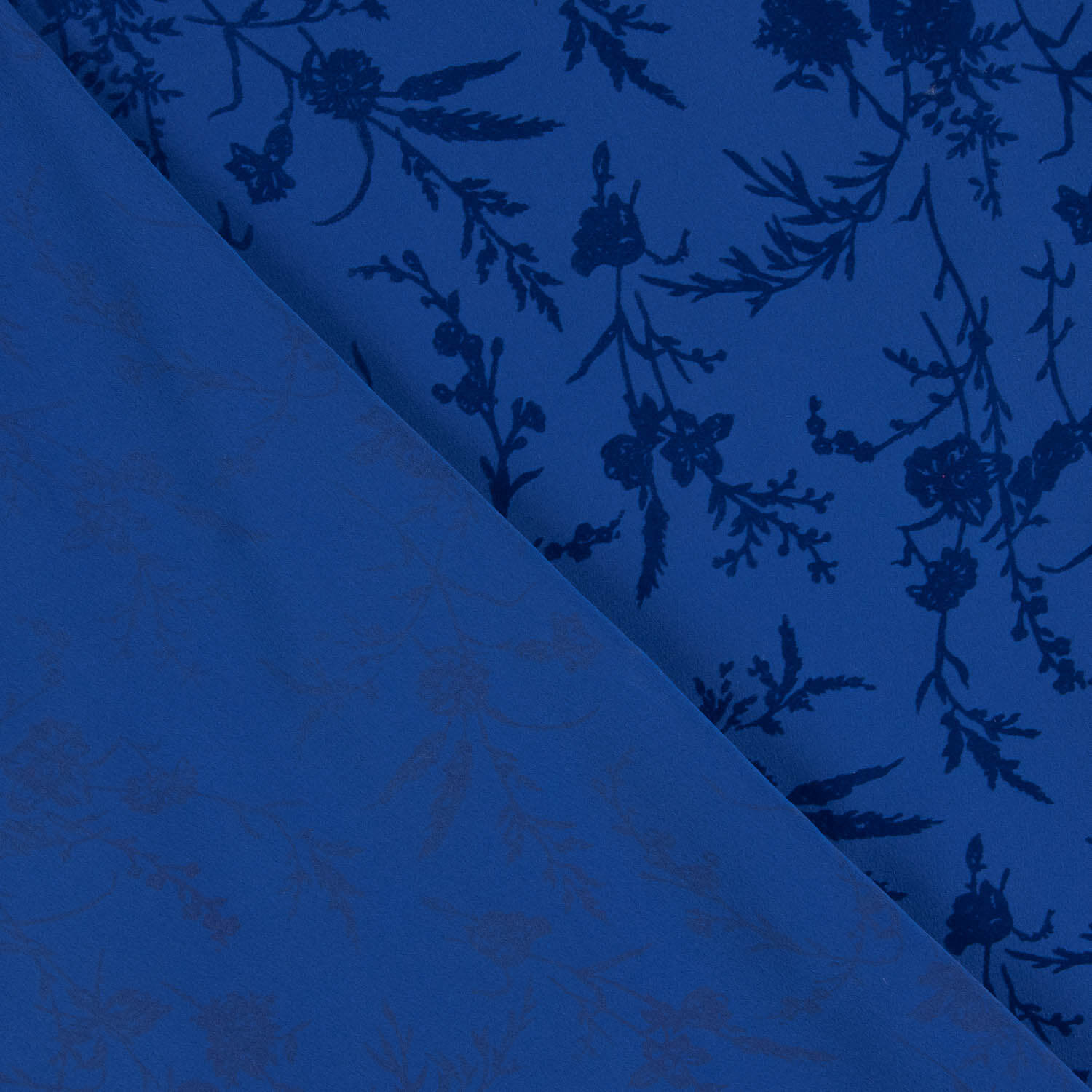 Koshibo Azulina Floconneux Fleurs Bleu intense - Ribes y Casals