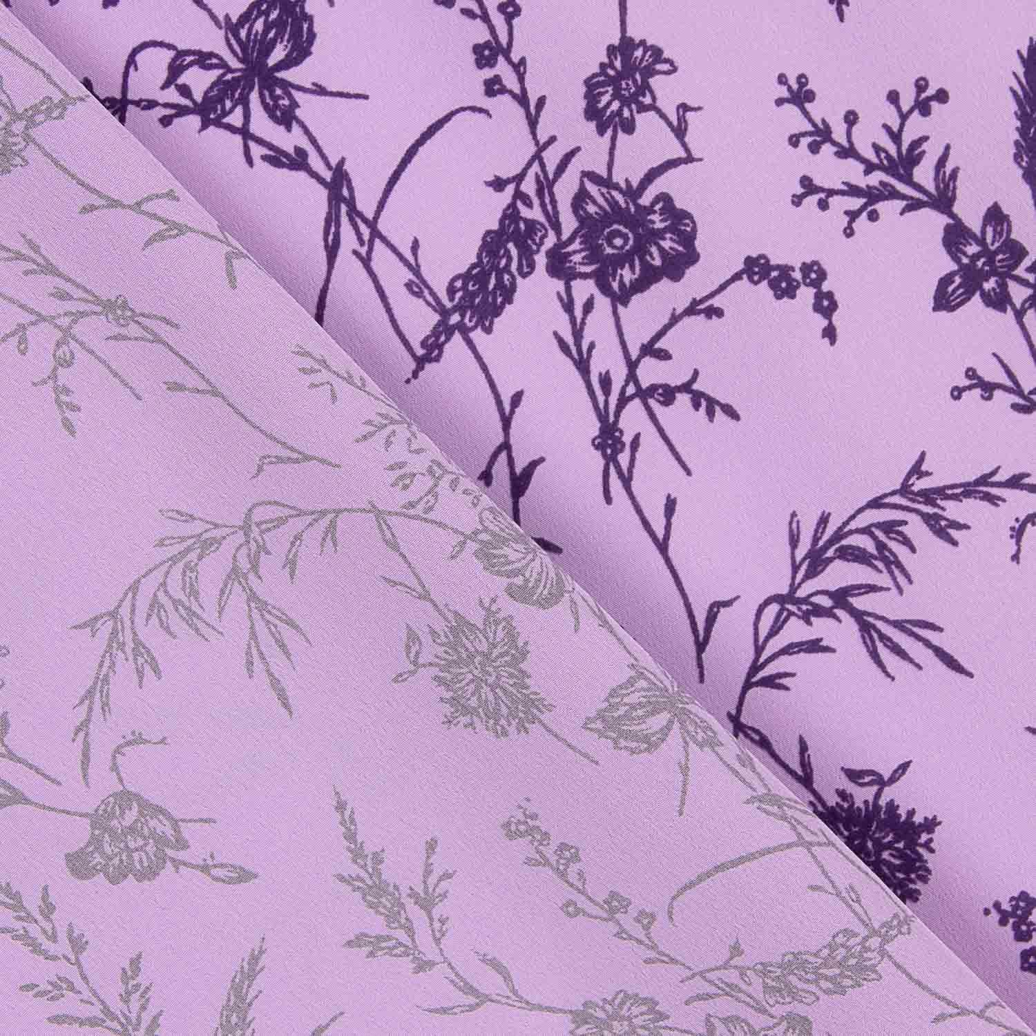 Koshibo Mauve Floconneux Fleurs Lilas Intense - Ribes y Casals