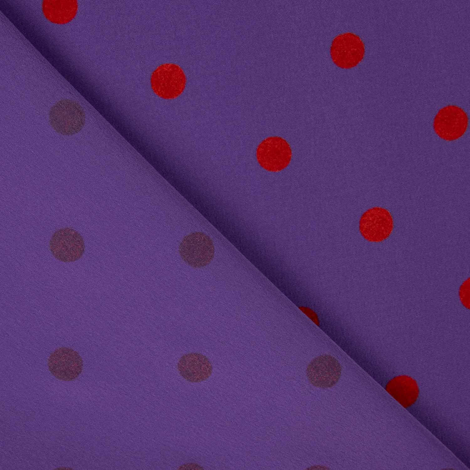 Koshibo violet floqué lunaire rouge - Ribes y Casals