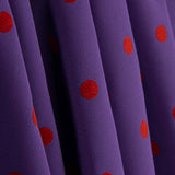 Koshibo violet floqué lunaire rouge - Ribes y Casals