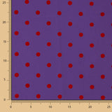 Koshibo violet floqué lunaire rouge - Ribes y Casals