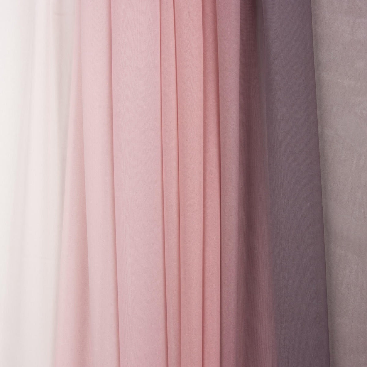 Chiffon imprimé dégradé rose mauve - Ribes y Casals