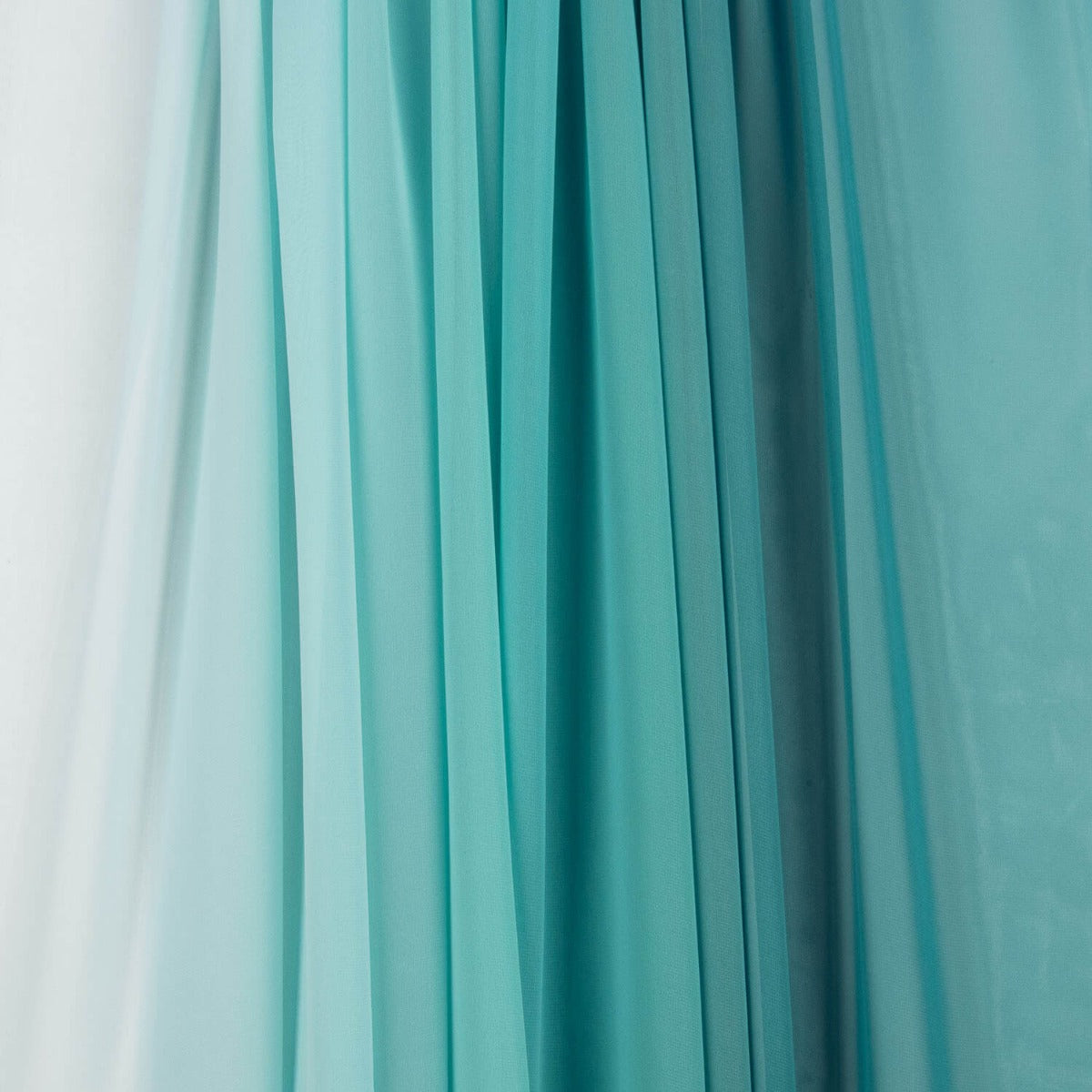Chiffon imprimé dégradé turquoise - Ribes y Casals