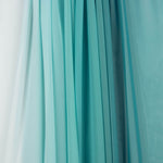 Chiffon imprimé dégradé turquoise - Ribes y Casals