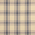 Tissu natté imprimé à carreaux bleus - Ribes y Casals