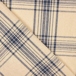 Tissu natté imprimé à carreaux bleus - Ribes y Casals