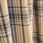 Tissu natté imprimé à carreaux bleus - Ribes y Casals