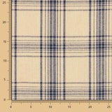 Tissu natté imprimé à carreaux bleus - Ribes y Casals