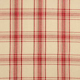 Tissu natté imprimé à carreaux rouges - Ribes y Casals