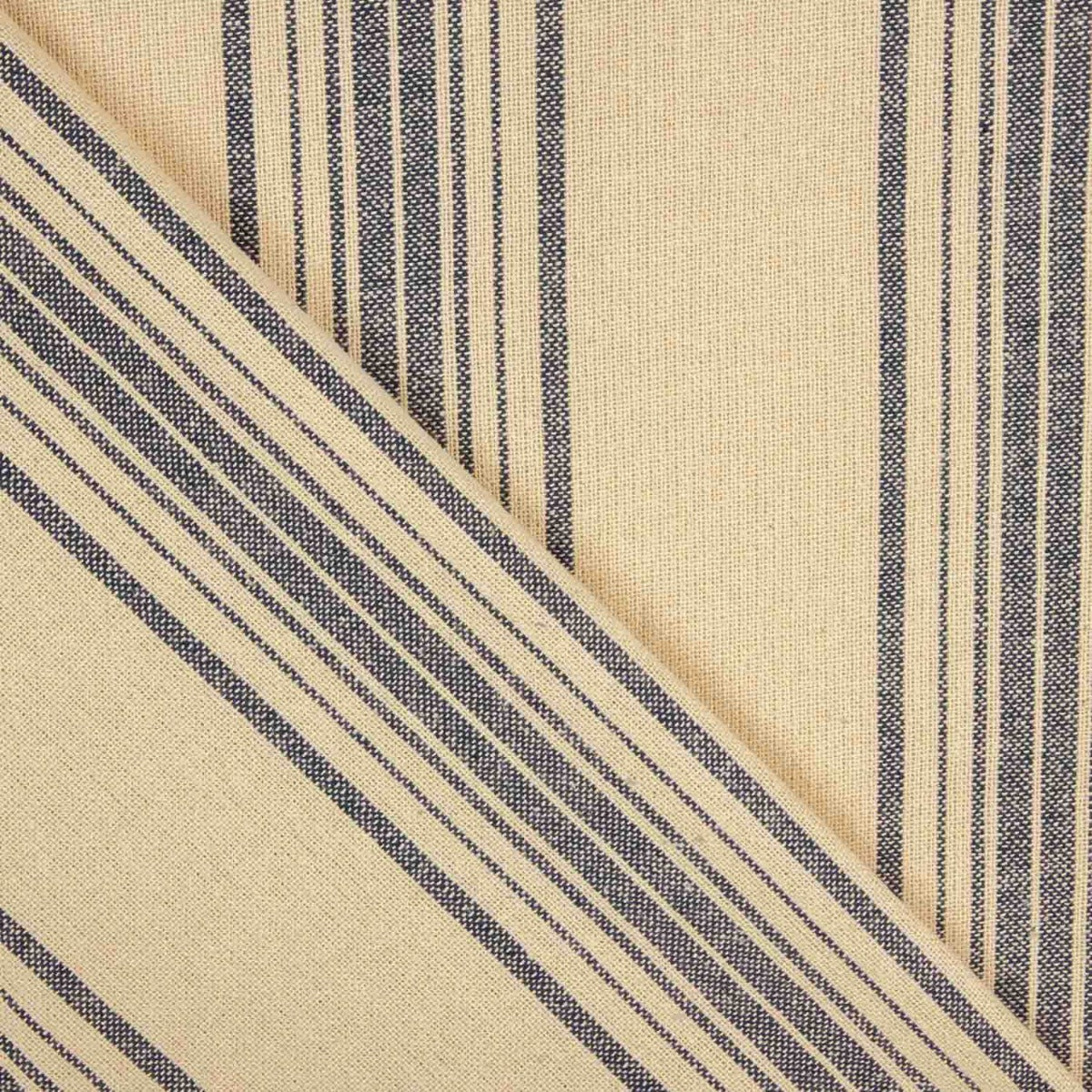 Tissu natté imprimé à rayures bleues - Ribes y Casals