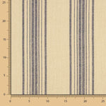 Tissu natté imprimé à rayures bleues - Ribes y Casals