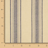 Tissu natté imprimé à rayures bleues - Ribes y Casals
