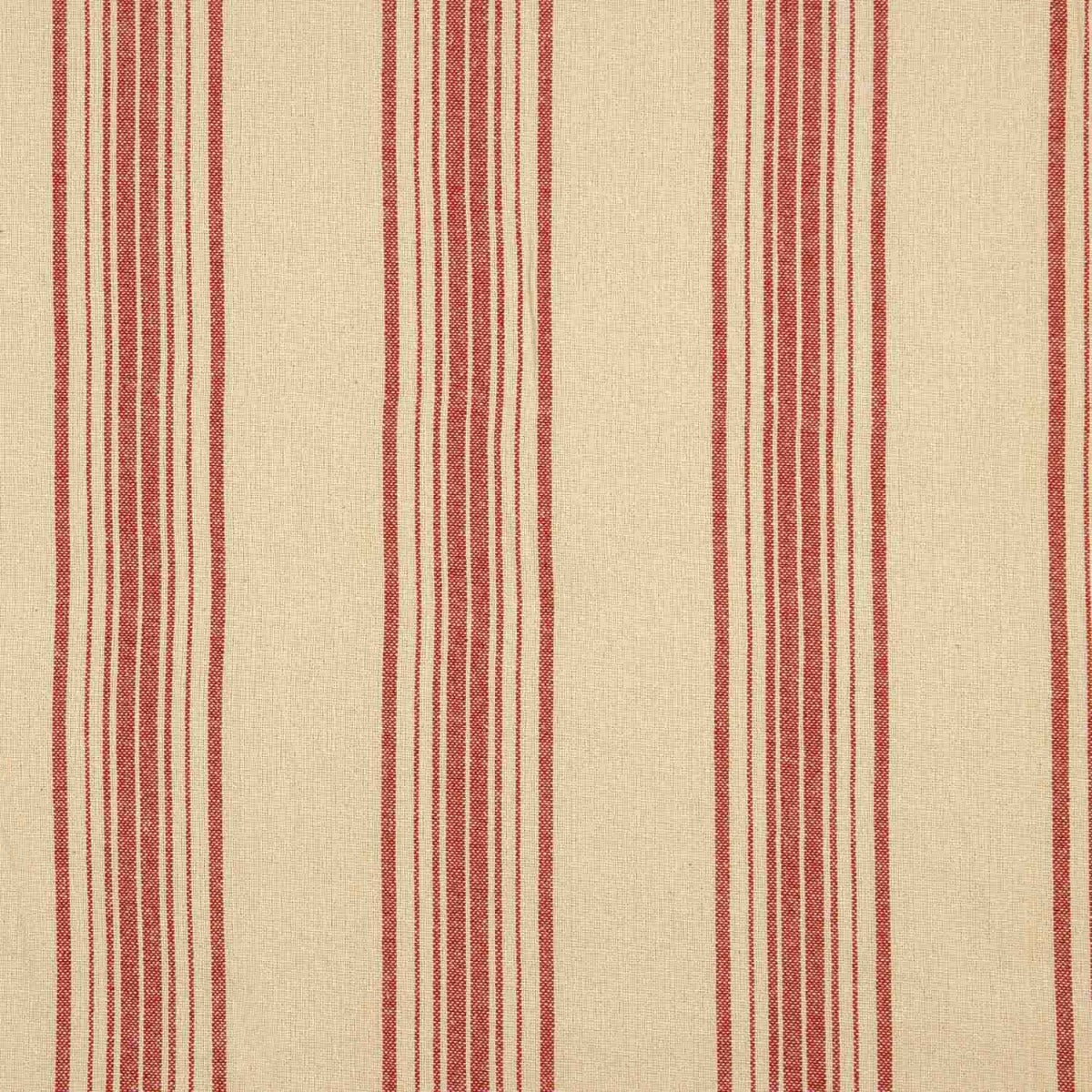 Tissu natté imprimé à rayures rouges - Ribes y Casals