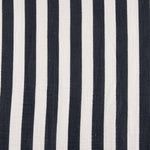 Mousseline de coton rayée bleu marine et blanc - Ribes y Casals