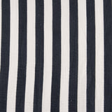 Mousseline de coton rayée bleu marine et blanc - Ribes y Casals