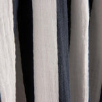 Mousseline de coton rayée bleu marine et blanc - Ribes y Casals