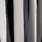 Mousseline de coton rayée bleu marine et blanc - Ribes y Casals