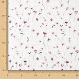 Mousseline de coton Fleurs Lavande - Ribes y Casals