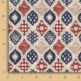 Retal Popelín Estampado Granada Azul 85x145 cms - Ribes y Casals