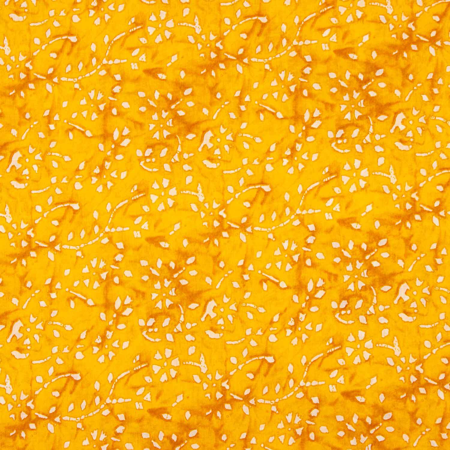 Voile en coton imprimé Soleil jaune - Ribes y Casals