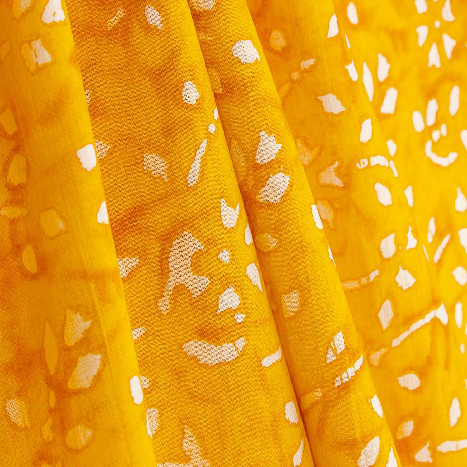 Voile en coton imprimé Soleil jaune - Ribes y Casals