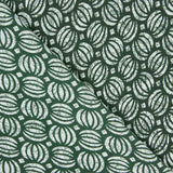 Voile en coton imprimé de graines botaniques vert - Ribes y Casals