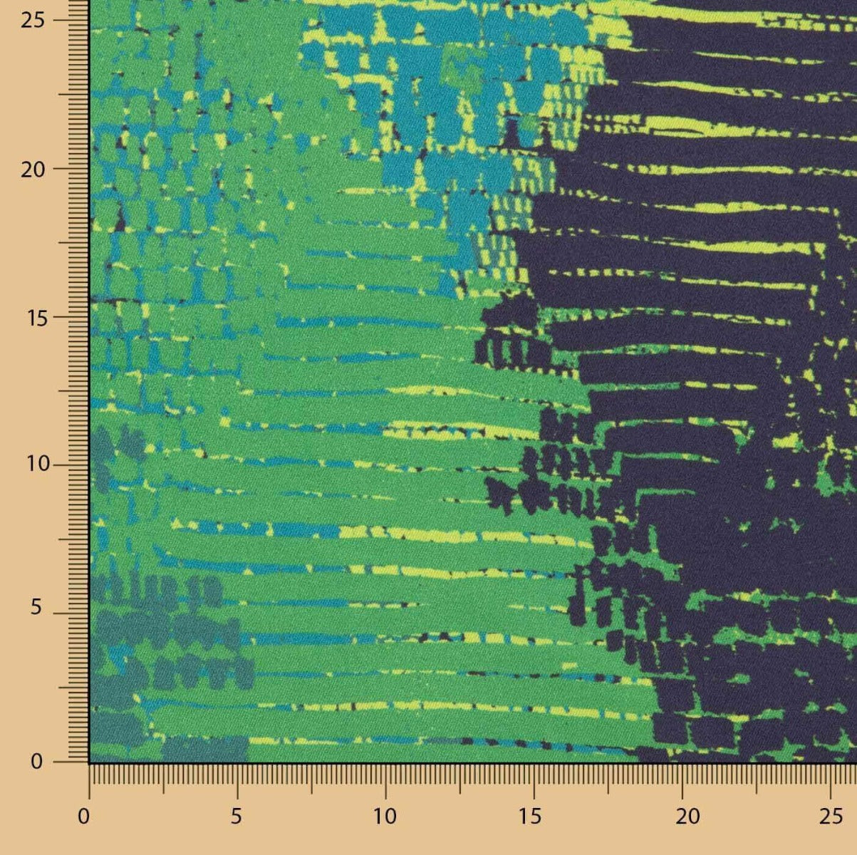 Satin twill pixel jungle - Ribes y Casals