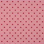 Chutes de coton vichy rouge floqué à pois rouges - Différentes dimensions x largeur de 150 cm - Ribes y Casals