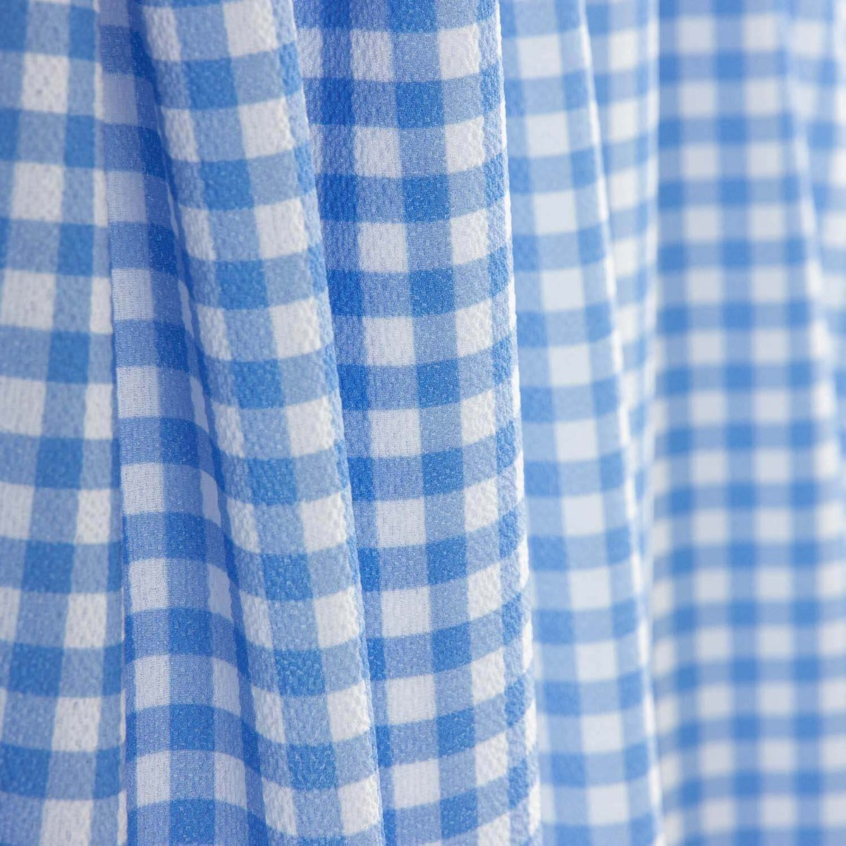 Crêpe Vichy bleu et blanc - Ribes y Casals