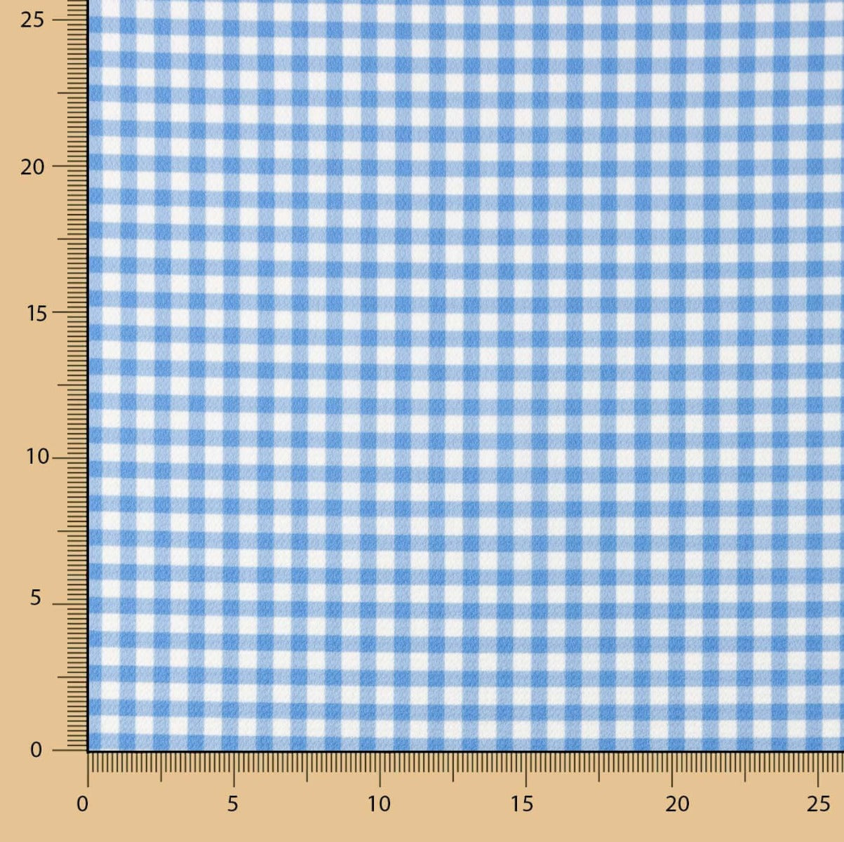 Crêpe Vichy bleu et blanc - Ribes y Casals