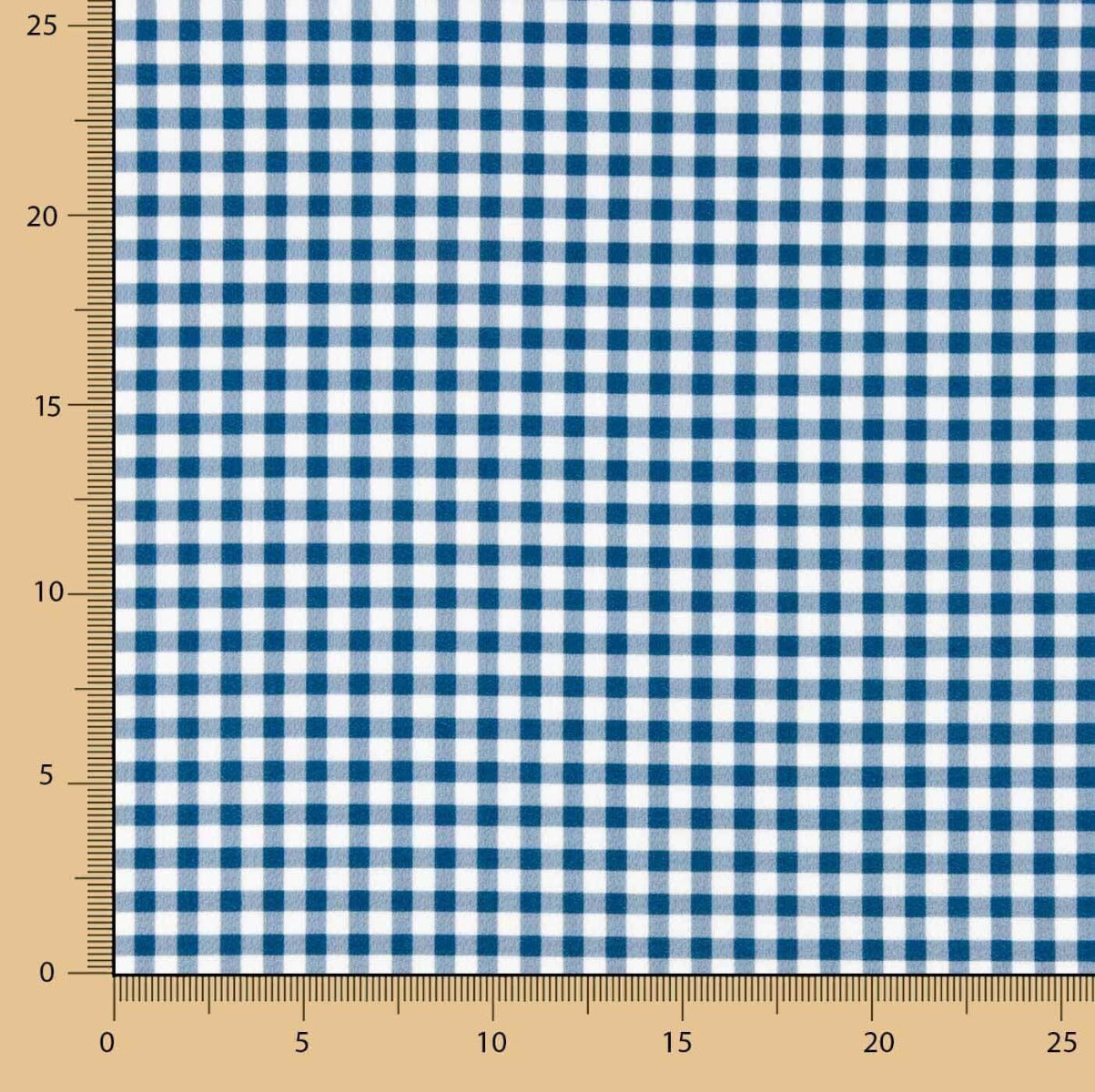 Crêpe Vichy bleu marine et blanc - Ribes y Casals