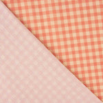 Crêpe Vichy orange et corail - Ribes y Casals