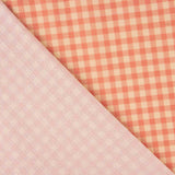 Crêpe Vichy orange et corail - Ribes y Casals