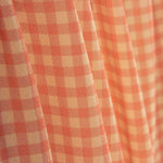 Crêpe Vichy orange et corail - Ribes y Casals