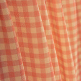 Crêpe Vichy orange et corail - Ribes y Casals