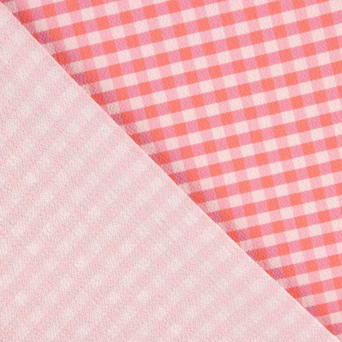 Crêpe Vichy mauve et fraise - Ribes y Casals