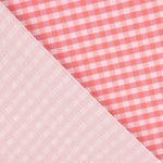 Crêpe Vichy mauve et fraise - Ribes y Casals